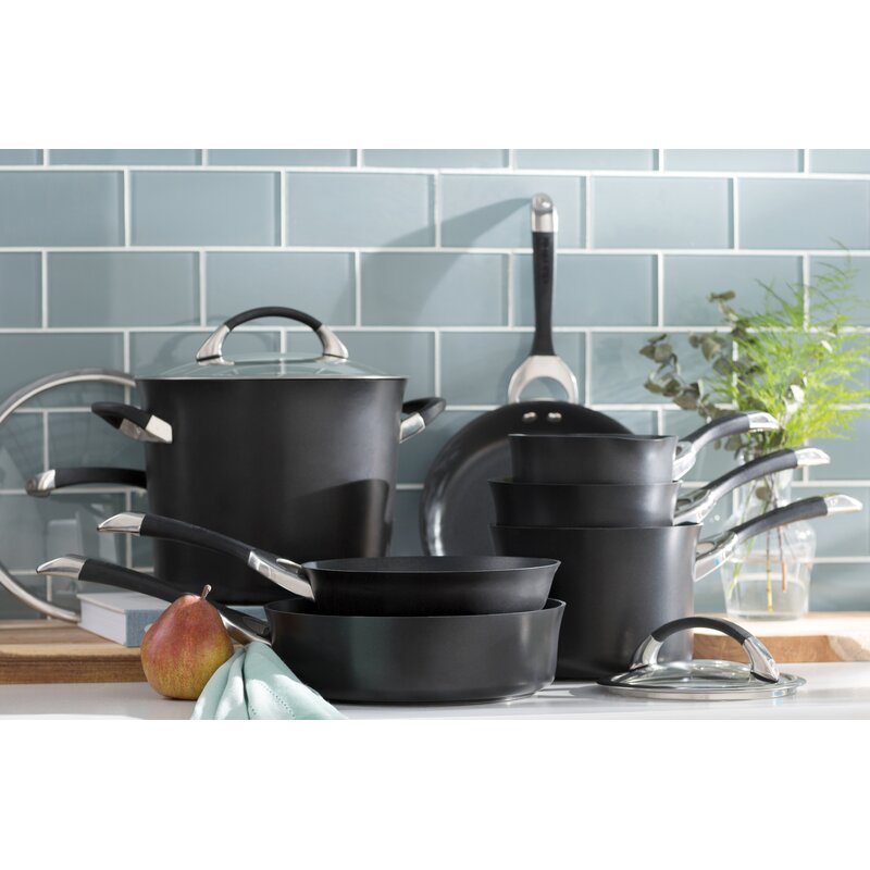 Circulon Symmetry Hard Anodized Non Stick 11 Piece Cookware Set